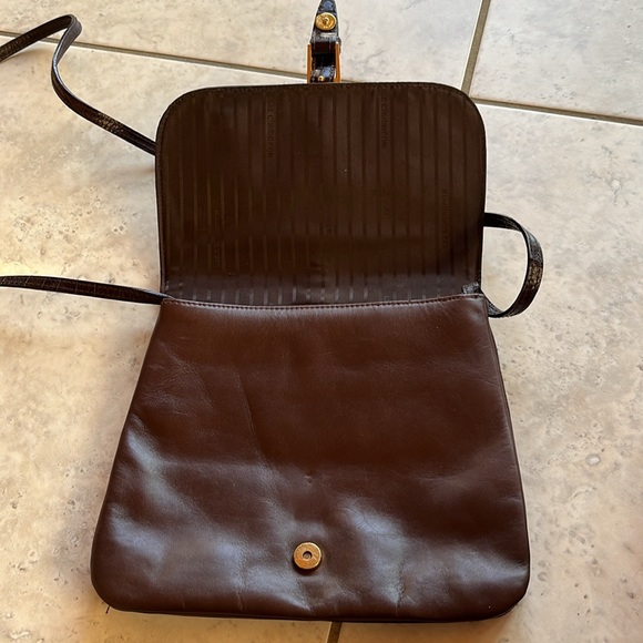 LIZ CLAIBORNE vintage brown leather purse - Picture 3 of 5